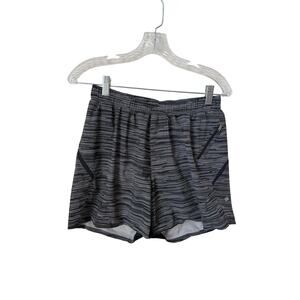 Lululemon Lined Surge Shorts 4” Inseam Space Black Gray Size Medium